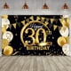 thumbnail image 5 of Cartel de tela extragrande con letrero dorado y negro para decoración de fiesta de cumpleaños, telón de fondo para fotomatón de aniversario, suministros para fiesta de cumpleaños, 7, 5 of 5