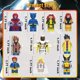 thumbnail image 4 of 10 Figuras de Bloques de Construcción de Superhéroes, Minifiguras Coleccionables de 10.10 cm, Juguetes de Acción Articulados para Decoración de Pasteles y Regalos para Niños y Fans, 4 of 10