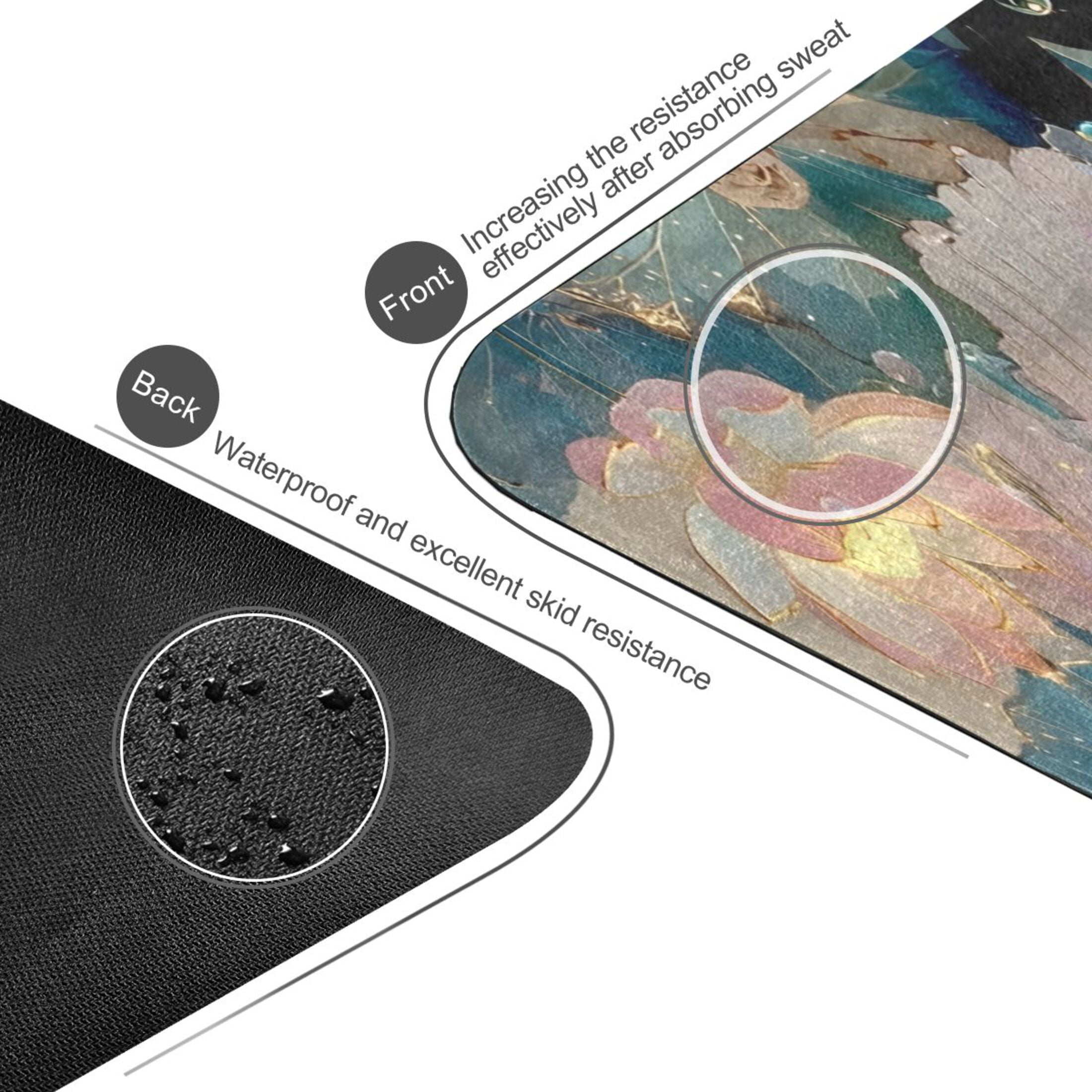 BZSMCE Yoga Mat Women Fitness Mat Iridescent Fish Pattern