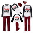 thumbnail image 1 of Pijamas familiares navideños a juego, conjunto de pijamas grises con diseño exclusivo de We are Family, oso Polar, 2023, 1 of 3