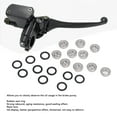 thumbnail image 3 of Motorcycle Brake Master Cylinder Sight Glass 10pcs O Ring Resin Lens Universal Replacement ATV Kit, 3 of 7