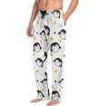 thumbnail image 4 of GZHJMY Penguin Pajama Pants for Men, Lounge Pants Lightweight Men Pajama Bottoms with Drawstring Pockets, Christmas New Year Birthday Gifts, XX-Large, 4 of 6