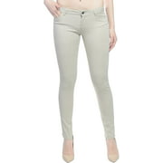 Hey Collection Juniors Brushed Stretch Twill Low Rise Pants Skinny Jeans for Women