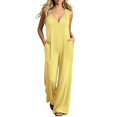 thumbnail image 2 of Aimik Casual Jumpsuits for Women Sleeveless Wide Leg Jumpsuits Summer Fashion Loose Womens One Piece Overalls for Vacation, 2 of 5