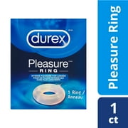 Durex Pleasure Ring,  Intense Pleasure, Stay hard for longer, Super stretchy and Soft, Waterproof, 1 ct