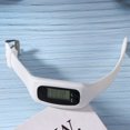 thumbnail image 3 of 1pc Silicone Sports Watch Smart Pedometer Running Walking Counter Time Display Band for Female Male (White), 3 of 8