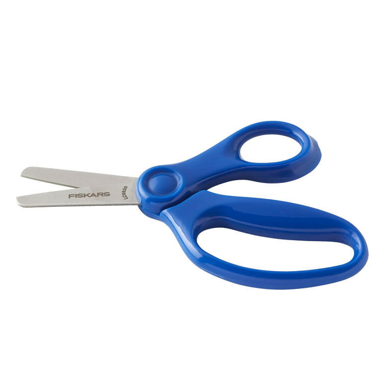 Fiskars Kids Scissors, 5, Blunt, School Supplies for Kids 4+, Blue 