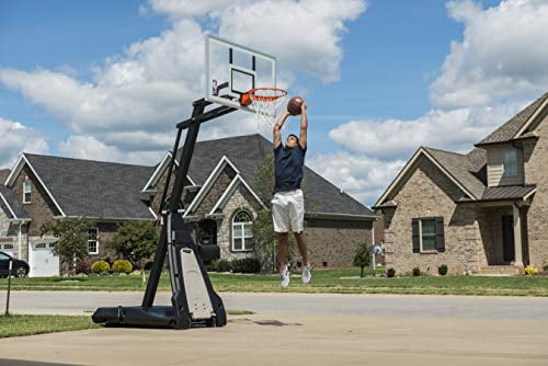 Spalding The Beast Glass Portable Basketball Hoop 