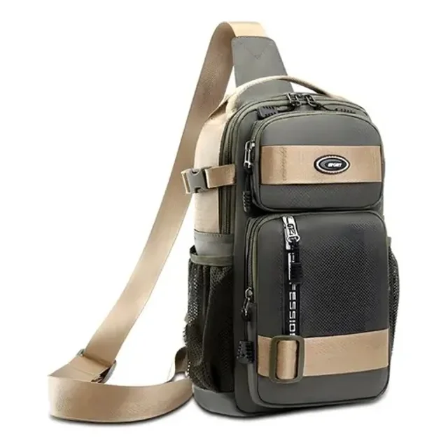 Mochila Mariconera Pechera Bandolera Bolsa Impermeable Verde