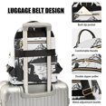 thumbnail image 4 of JIALIOU Mini Backpack Purse for Women Quilted Casual Daypack Small Travel Shoulder Bag, Fishing in Mountains Silhouette, 4 of 7