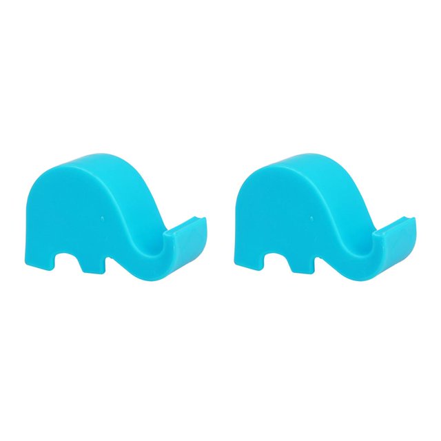 Ruiboury Universal Home Phone Mini Holder Apartment Desktop Smartphone Stand Portable Support Cellphone Accessory Blue 2Set