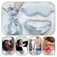 thumbnail image 5 of Máscara para dormir, antifaz suave para dormir por la noche para mujeres, antifaz con coleteros de satén y banda para el pelo, regalo de boda, 5 of 5