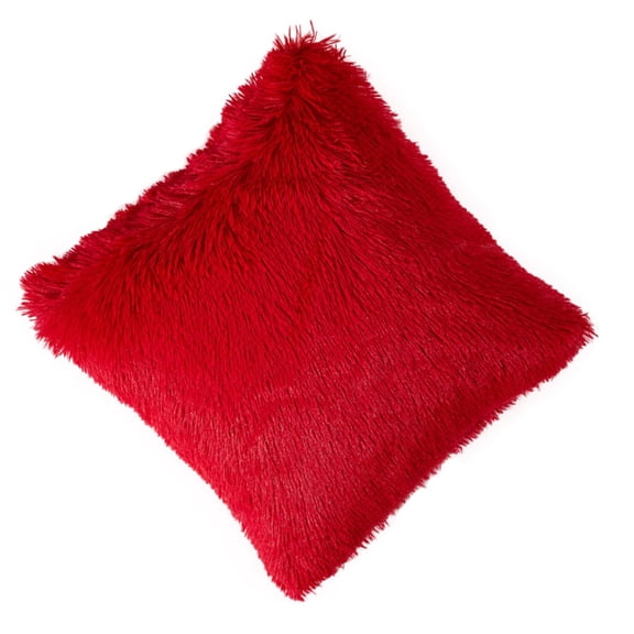 Luxurious Faux Furs Throw Pillow Case Soft Fuzzy Square Cushion Cover Sofa Decors
