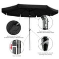 thumbnail image 4 of Yescom 10FT Special Valance UV 30+ Metal Outdoor Patio Umbrella with Crank Tilt for Table Garden Deck Market Yard, 4 of 9