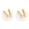 thumbnail image 5 of 2 uds soporte de montaje en pared multifunción autoadhesivo sin perforaciones Simple gran capacidad de carga soporte de cepillo de dientes de pared 2 uds blanco, 5 of 5