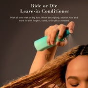 TPH BY TARAJI Ride or Die Biotin Leave in Conditioner Spray Detangler for Dry Hair | Strength, Moisturizing & Anti Frizz | Natural + Curly Hair Product | Color Safe, 4 oz.