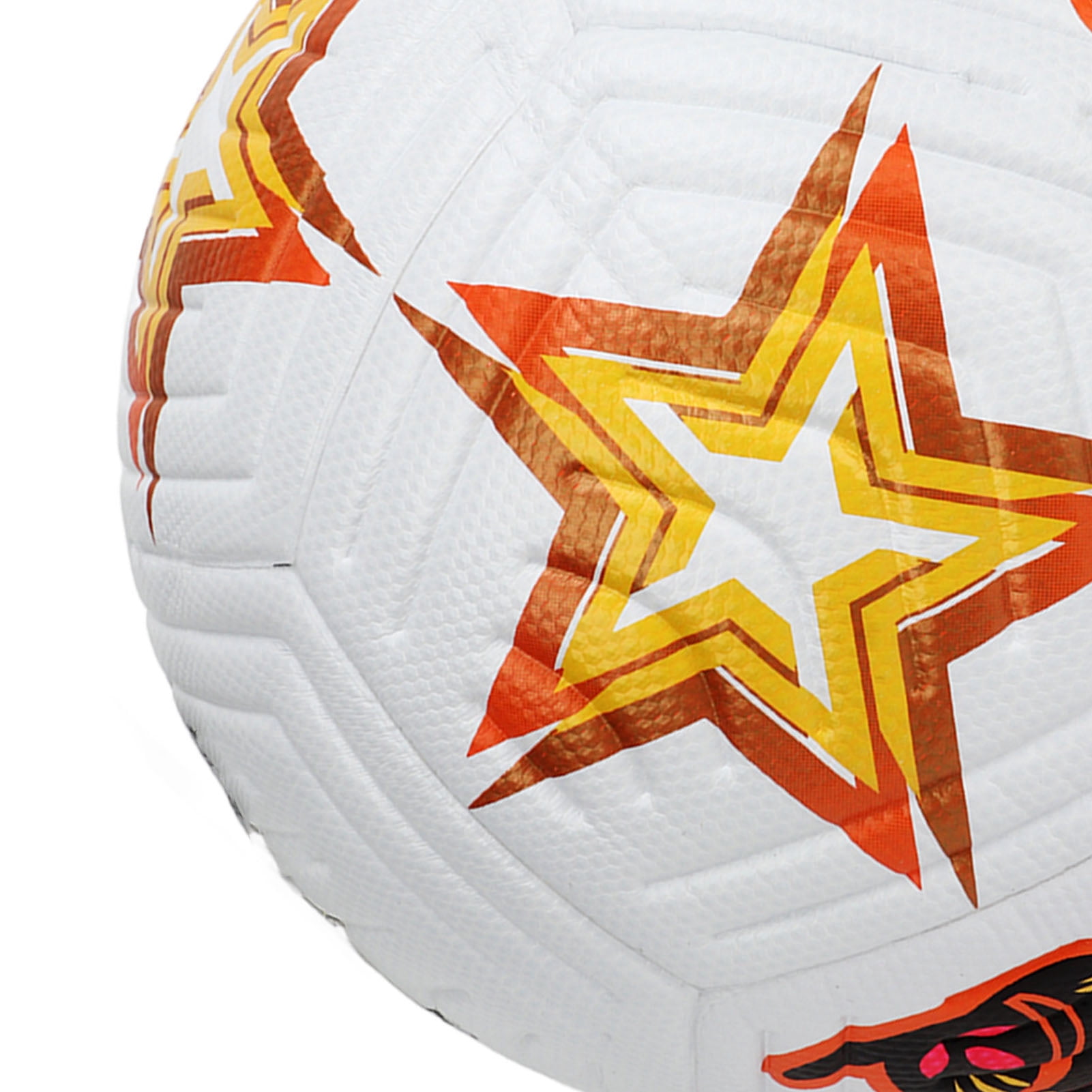 NFTIGB Premium Size 5 Professional Training Soccer Ball, PU Leather High Elasticity Match Football for Adults and Youth, White (7.87 in / 20 cm) - Ideal for Outdoor Play and Practice Drills