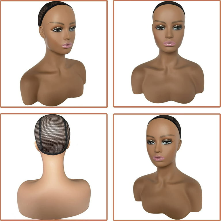 Realistic Female Mannequin Head with Shoulder Display Manikin Head Bust for  Wigs,Makeup,Beauty Accessories Displaying - Yahoo Shopping