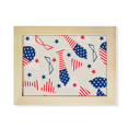 thumbnail image 1 of Usa Flag tie Glass Star Festival Escritorio de madera Arte Pintura 6x8 pulgadas marco de foto foto, 1 of 4