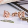 Lakshya Jewel LLC Cushion Cut Peach Cubic Zirconia Women's Solitaire ...