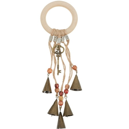 

Creative Hanging Witch Bell Home Hanging Wooden Ring Home Door Decoration