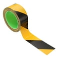 thumbnail image 1 of Cinta de precaución de seguridad Uxcell 2 pulgadas x 108 pies, cinta de advertencia de seguridad, cinta para el suelo, negra y amarilla, 1 of 5