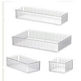 thumbnail image 4 of deevoka Makeup Organizer Acrylic Desktop Storage Basket for Dresser Countertop 4 Pieces, 4 of 7