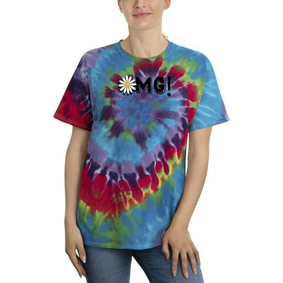 Omg Daisy Yellow Tie Dye Spiral Women -Image by Shutterstock, Female x-Large