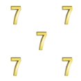 thumbnail image 3 of maskred Numéros de Maison pour Extérieur Style Simple Signes Numériques Accessoires de Marquage Numéro Exquis Accessoire Numéro 7 5 Pcs, 3 of 6