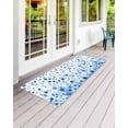 thumbnail image 2 of Polka Dot Theme Front Door Mat Watercolor Gradient Navy Blue Welcome Doormat Indoor Outdoor Entrance Floor Mat Non-Slip Washable Runner Rug for Front Porch Decor 18x60 Inch, 2 of 6
