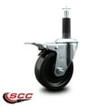thumbnail image 2 of 4 Inch Phenolic Swivel 1 Inch Expanding Stem Caster Total Lock Brake SCC, 2 of 2