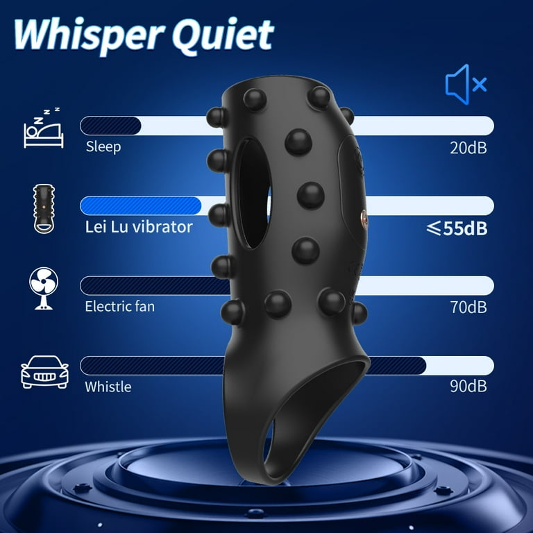Obgado 10 Vibrating Penis Rings Adult Sex toys for Men, Stretchy Sex Toys  for Male