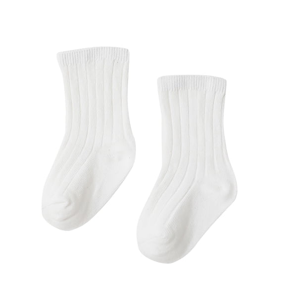REDARER Boys & Girls' Ribbed Mid-Calf Socks Soft Cotton Blend Baby Socks for Daily Wear,1-3 Years