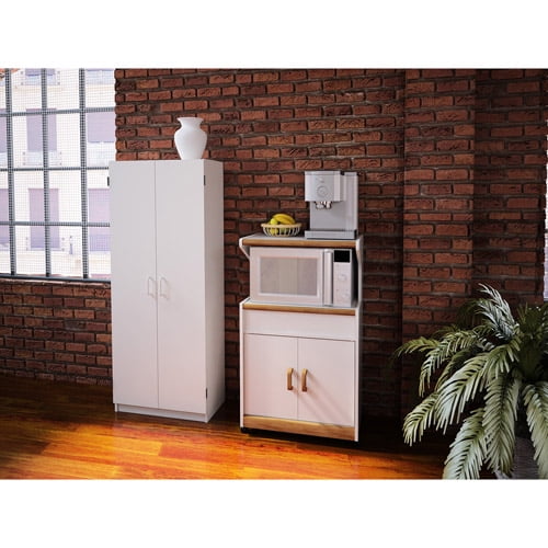 Double Pantry & Microwave with Shelves Value Bundle Walmart