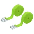 thumbnail image 1 of Uxcell 2pcs Straps Tie Downs 13.12 ft x 0.98" 551lb Safe Work Load, Light Green, 1 of 7