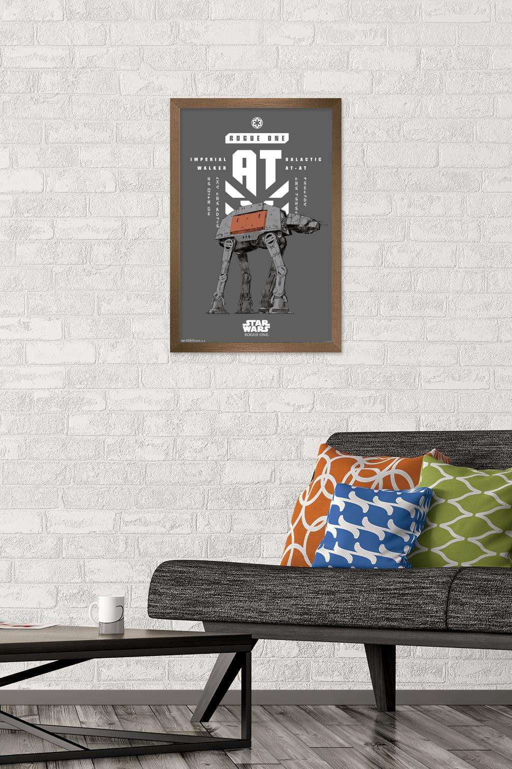 Star Wars: Rogue One - Banner Wall Poster, 14.725" x 22.375", Framed