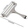 thumbnail image 2 of Adjustable Thickness Cheese Slicer - Heavy Cheese Slicers with Wire for Soft & Semi-hard Cheeses, 2 of 5