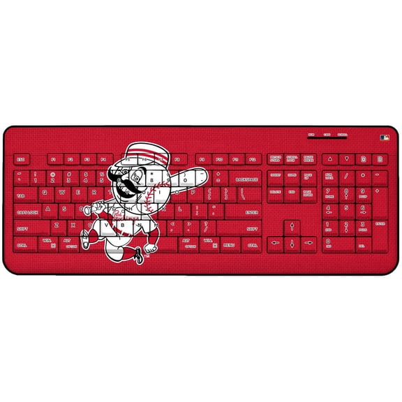 Cincinnati Reds 1953-1967 Cooperstown Solid Design Wireless Keyboard
