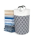 thumbnail image 5 of Chmadoxn Laundry Basket, Laundry Hamper, Collapsible Laundry Baskets, Dirty Clothes Hamper, Waterproof Laundry Basket with Foam Protected Aluminum Handles for College Dorm, Family, 5 of 6