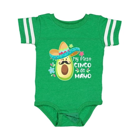 

Inktastic My 1st Cinco De Mayo Avocado in Sombrero Gift Baby Boy or Baby Girl Bodysuit