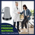 thumbnail image 4 of SupreGear 7/8" Durable Rubber Crutch Tips, 2-Pack Anti-Slip Replacement Caps, Light Gray, 4 of 8