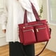 thumbnail image 5 of Bolso de hombro impermeable para mujer Bolso de compras de gran capacidad Moda para el trabajo (rojo) Tmvgtek Para Estrenar, 5 of 8