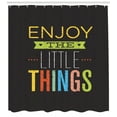 thumbnail image 3 of Ambesonne Saying Shower Curtain, Modern Calligraphy Letter, 69"Wx75"L, Multicolor, 3 of 3
