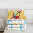thumbnail image 5 of Erosebridal Colorful Cream Baseball Full Size Comforter Sets,Ball Sport Theme Bedding Sets For Boys,Reversible,3-Piece, 5 of 7