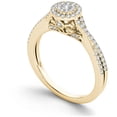 thumbnail image 2 of 1/2 Carat T.W. Diamond 10kt Yellow Gold Double Halo Engagement Ring, 2 of 5