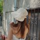 thumbnail image 3 of Sombrero protector solar de primavera y verano, sombrero de pescador, sombrilla plegable, gorra fina a prueba de rayos UV, sombrero para el sol que combina con todo para niños, 3 of 6