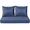 Navy, variant on VIXLON 3 Piece Indoor/Outdoor Loveseat Settee Matching Chair Cushion Set 46" x 26"
