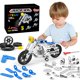 thumbnail image 4 of Bloques de construcción de motocicletas ensamblados de metal para niños, juguete con tuercas y tornillos, modelo mecánico de calle en 3D, 4 of 6