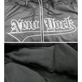 thumbnail image 4 of Men's New York Fleece Lined Removable Hood Windbreaker Zipper Puffer Jacket (Charcoal, S), 4 of 4