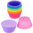 thumbnail image 4 of Reusable Silicone Baking Molds, Muffin Pans - Pack Of 12, Multicolor, 4 of 4